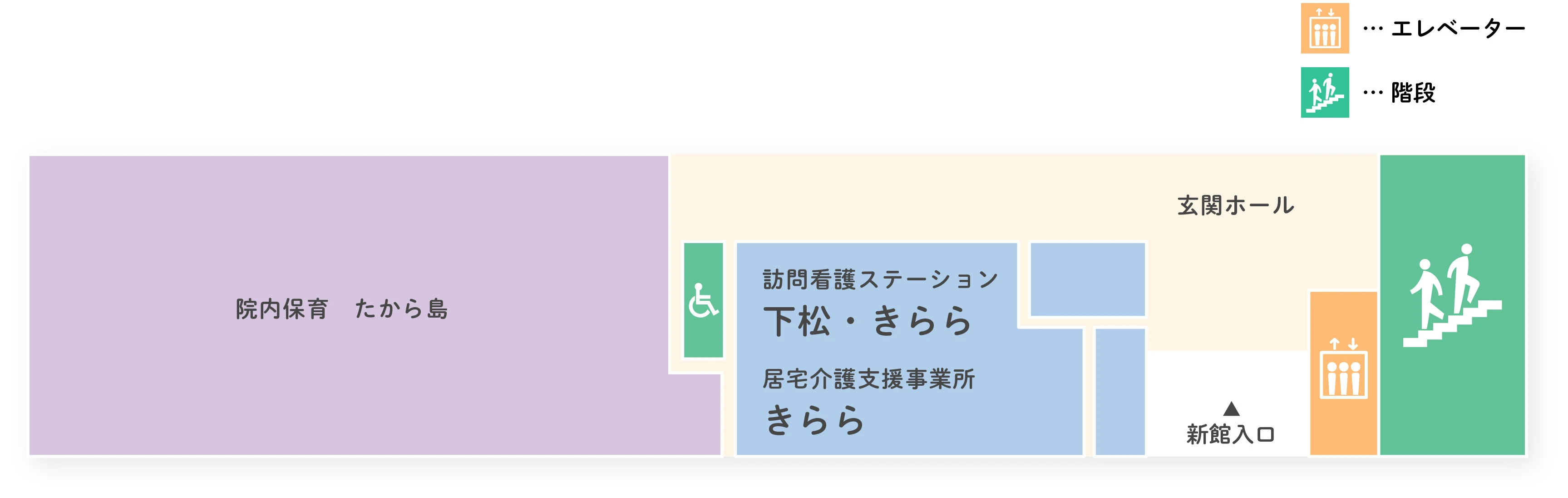 地下1階フロアマップ